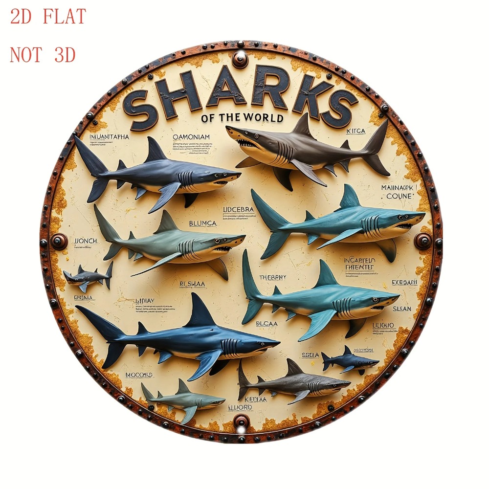 Home Textiles Brands - Shark Brand Aluminum Metal Wall Art