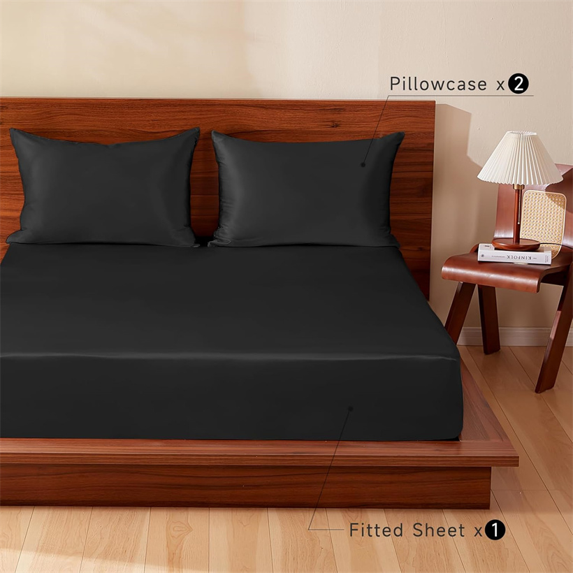 Smooth 3Pcs Set Mulberry Silk  - Silk Sheet Set avis et prix