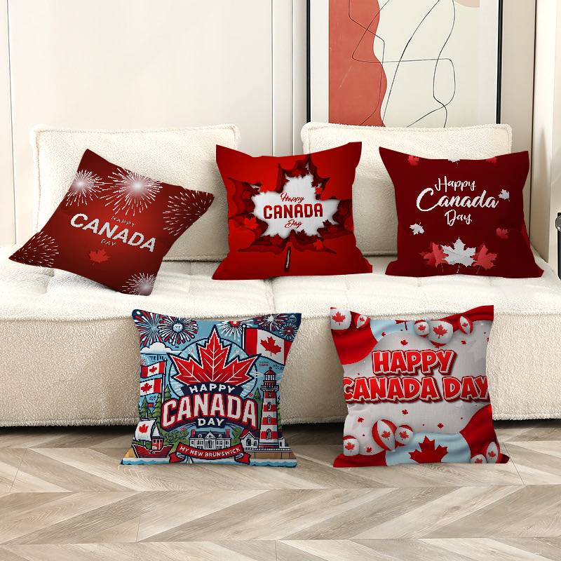 C-CANADA DAY Pillow Covers Car - Home Textiles Canada avis et prix