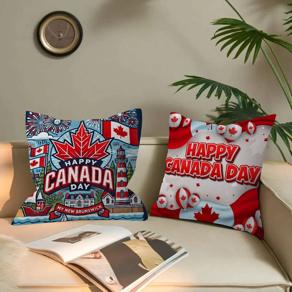 C-CANADA DAY Pillow Covers Car - Home Textiles Canada avis et prix