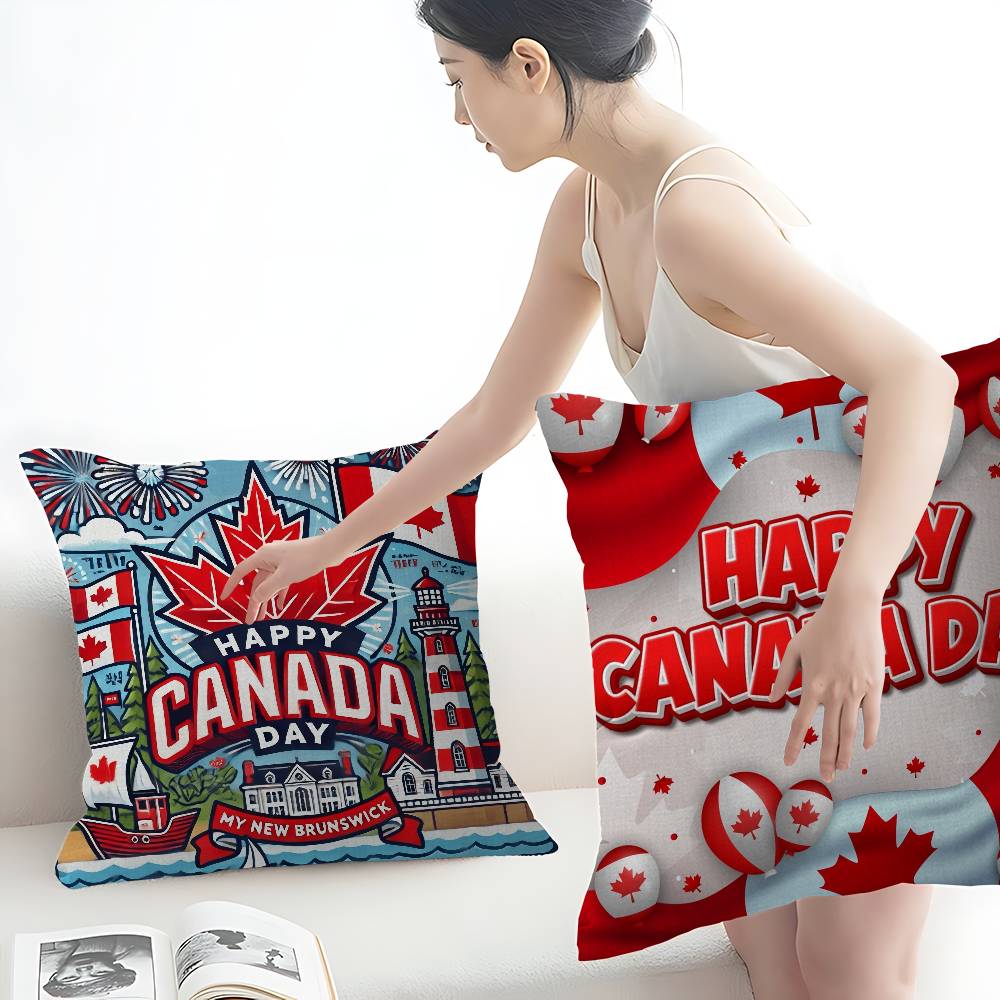 C-CANADA DAY Pillow Covers Car - Home Textiles Canada avis et prix