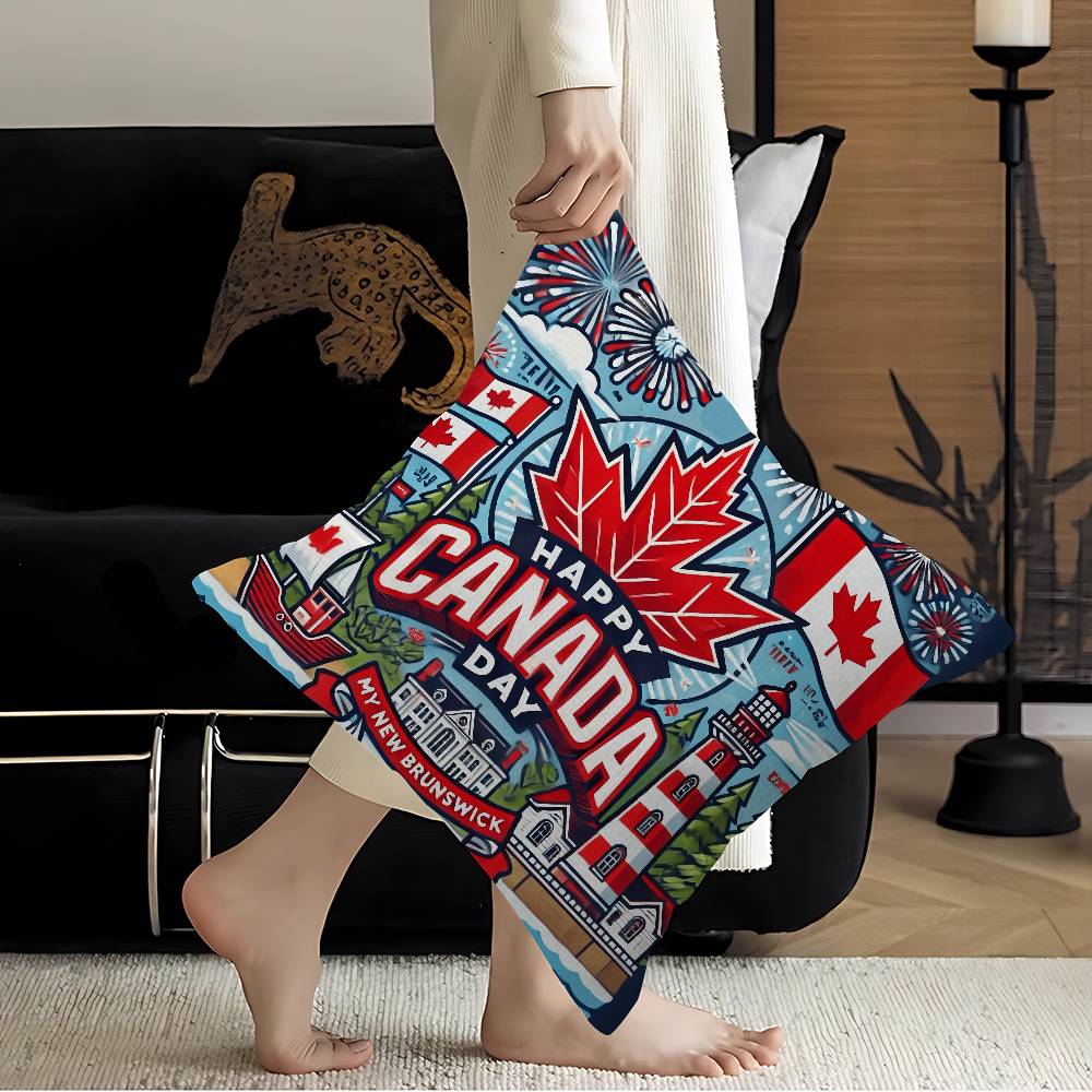 C-CANADA DAY Pillow Covers Car - Home Textiles Canada avis et prix