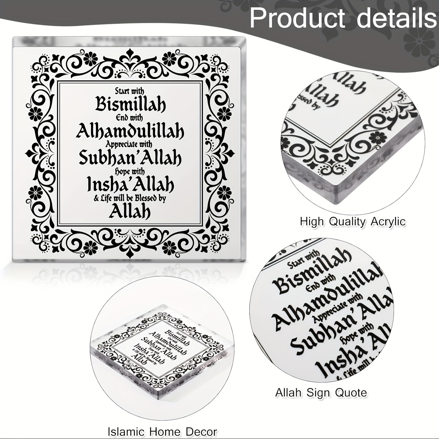 1pc, Acrylic Decor Eid Ramadan - Home Quran avis et prix