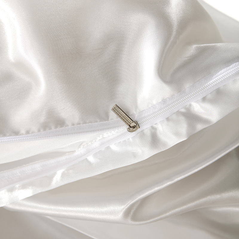 Cool Satin Silk Bedding Set wi - Silk Sheet Set avis et prix