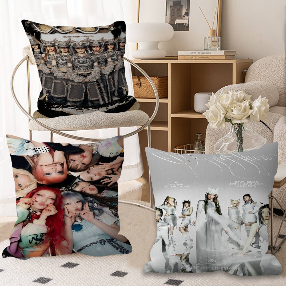 Kpop XG Group Cushion Cover Ca - Home Textiles Group avis et prix
