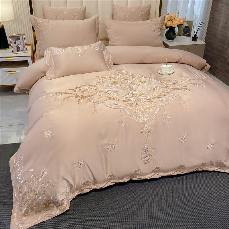 European-Style Bed Sheet Four- - Silk Sheet Set avis et prix