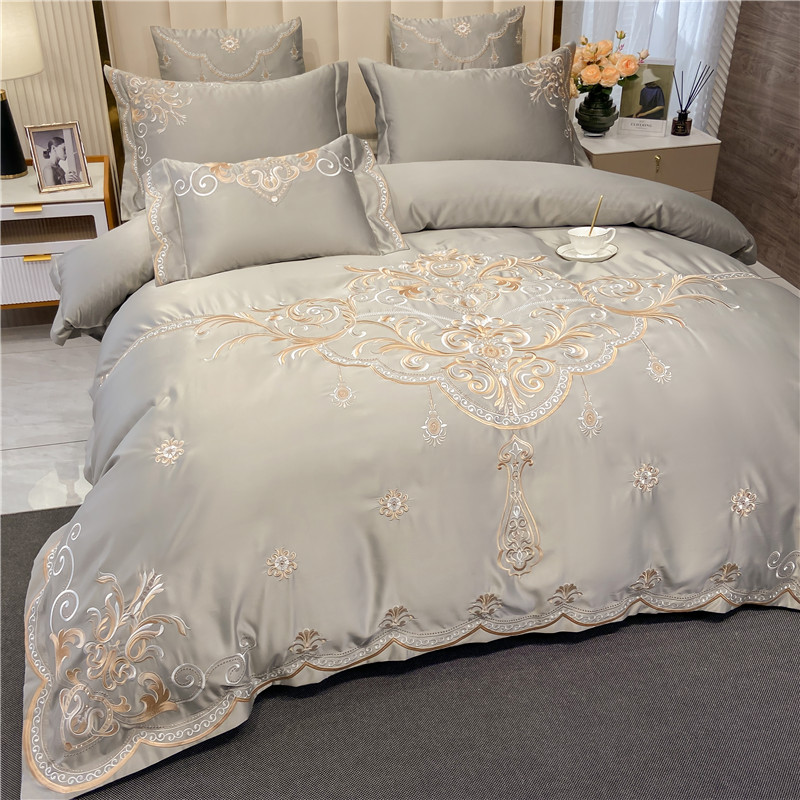 European-Style Bed Sheet Four- - Silk Sheet Set avis et prix