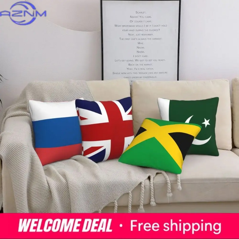 USA Australia Flag Print Cushi - Home Textiles Australia avis et prix