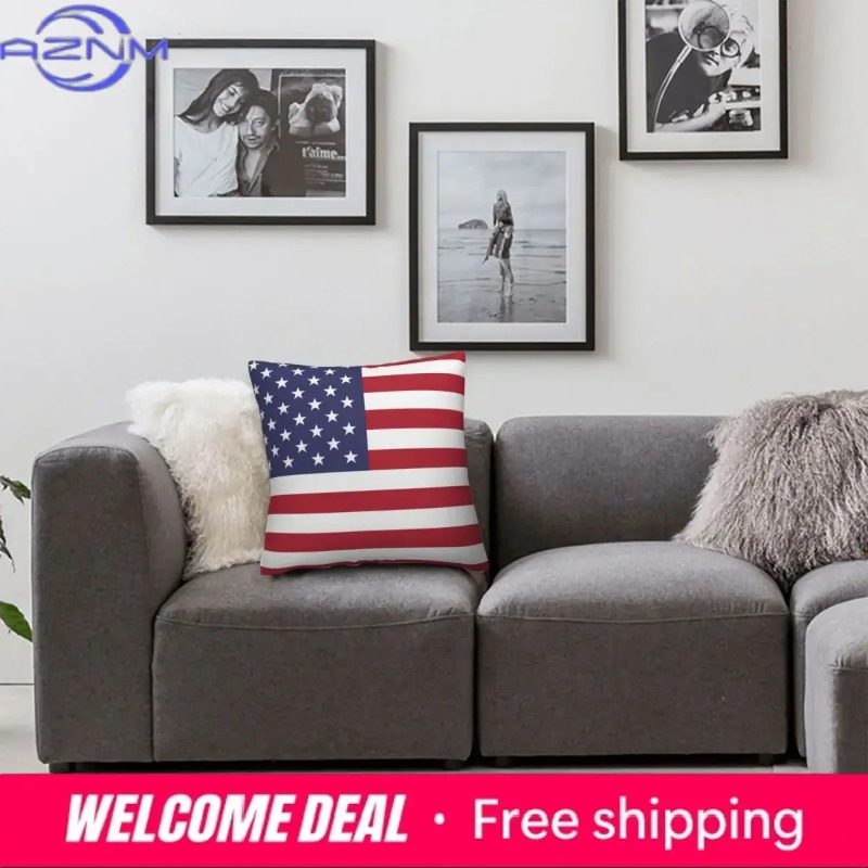 USA Australia Flag Print Cushi - Home Textiles Australia avis et prix