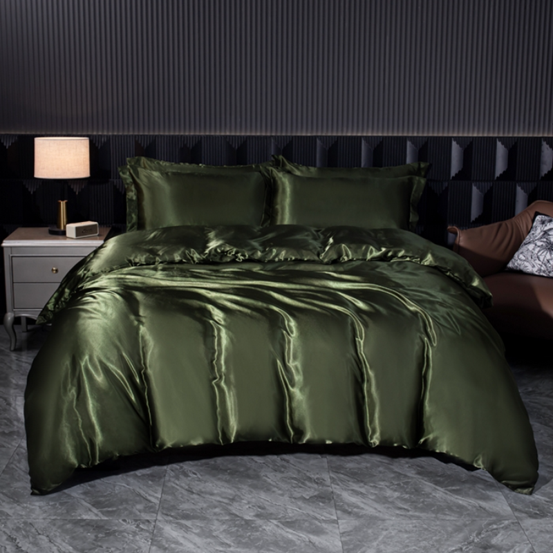 Solid Silk Bedding Set with Du - Silk Sheet Set avis et prix