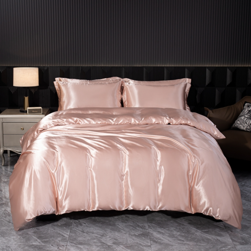 Solid Silk Bedding Set with Du - Silk Sheet Set avis et prix