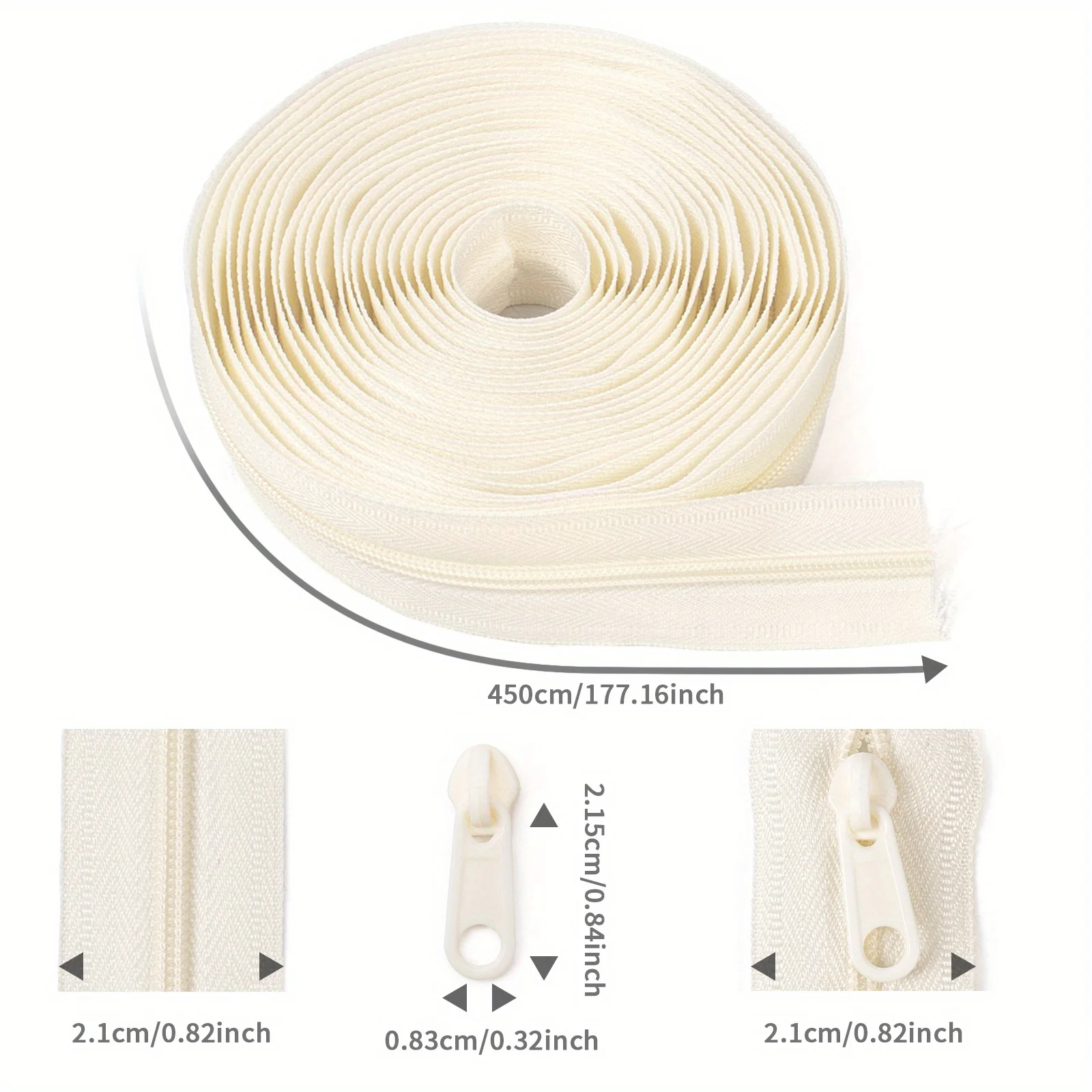 1 group = 4.5m zipper + 10 pla - Home Textiles Group avis et prix