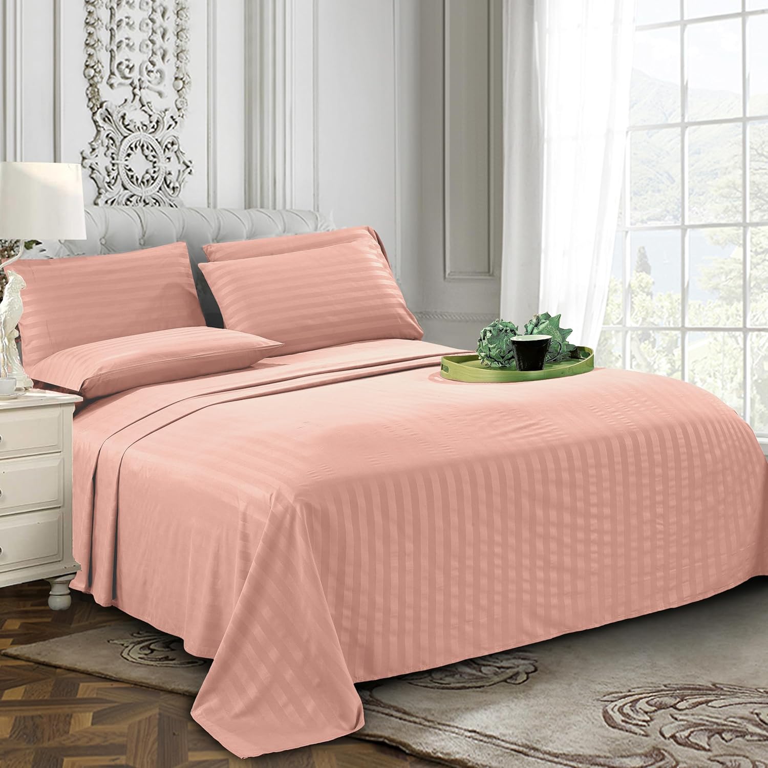 6-Piece King Sheet Set - Deep  - Silk Sheet Set avis et prix